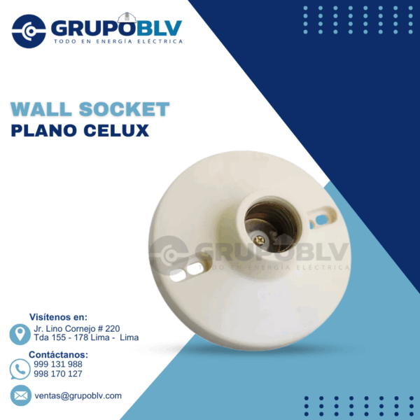 WALL SOCKET PLANO CELUX