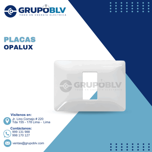 PLACAS SIMPLE OPALUX