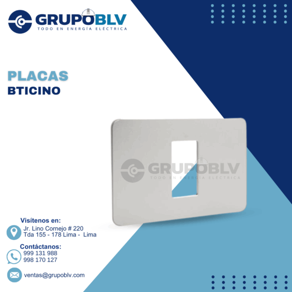 PLACAS SIMPLE BTICINO