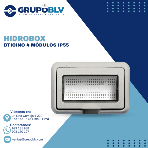 HIDROBOX BTICINO 4 MODULOS IP55