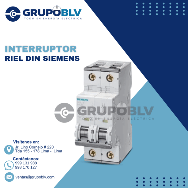 INTERRUPTOR RIEL DIN SIEMENS