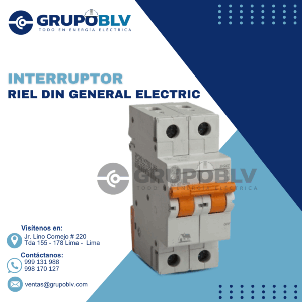 INTERRUPTOR RIEL DIN GENERAL ELECTRIC