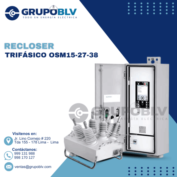 RECLOSER TRIFÁSICO OSM15-27-38